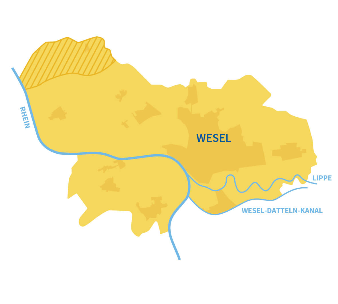 Karte Verteilnetz Stadtwerke Wesel
